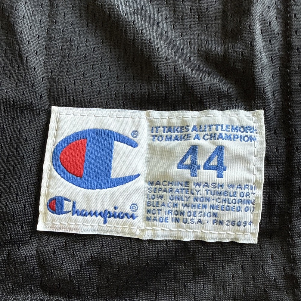 Vintage Champion NFL Atlanta Falcons #12 Black Football Jersey Sz 44 Made in USA - Picture 2 of 8